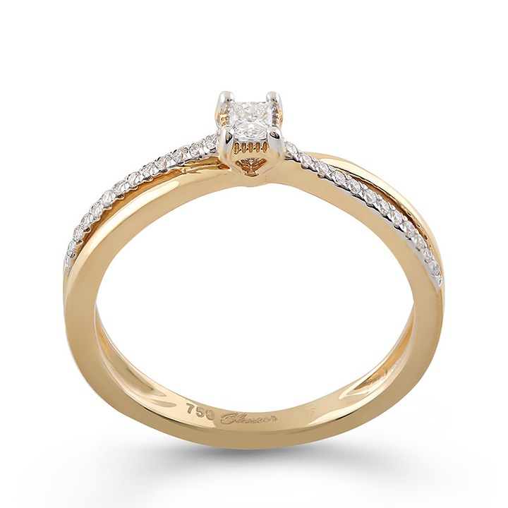 Inel Logodna Aur 18k Diamante BLANCO'S, RB10532EG-Y51, Marime 51