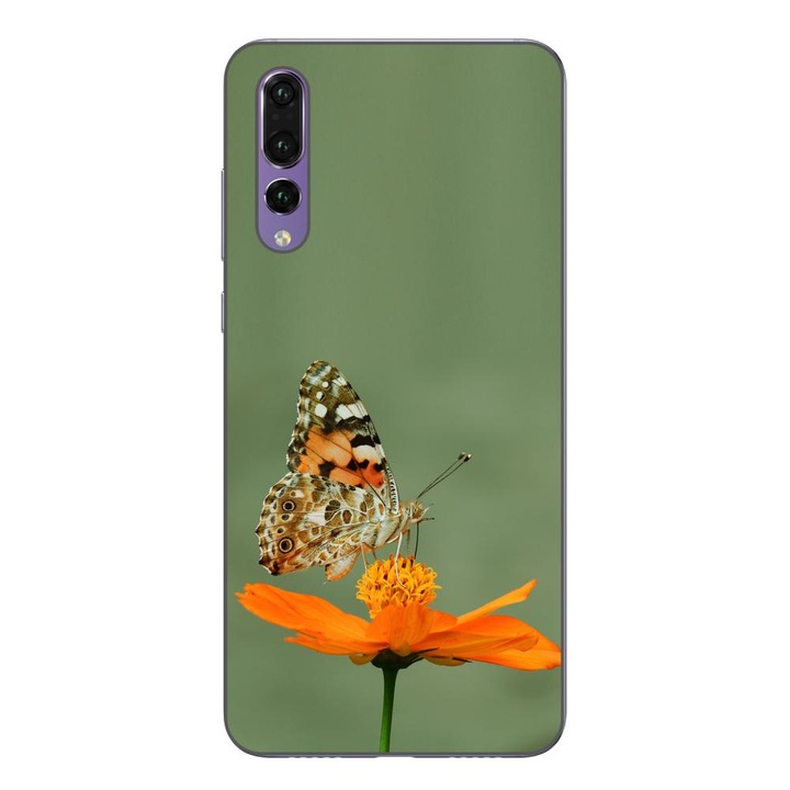 Капак, съвместим с Huawei P20 Pro Silicone Gel Tpu Butterfly Model
