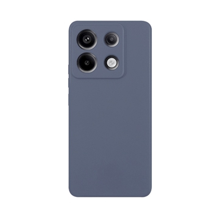 Кейс за телефон Xiaomi Poco X6 5G - PASTEL - сивкаво син силиконов калъф за гръб