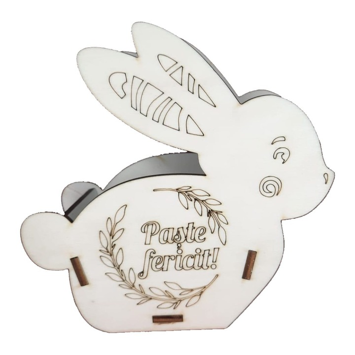 Cutie Aranjamente Florale, Lemn, Paste, 15cm, P09