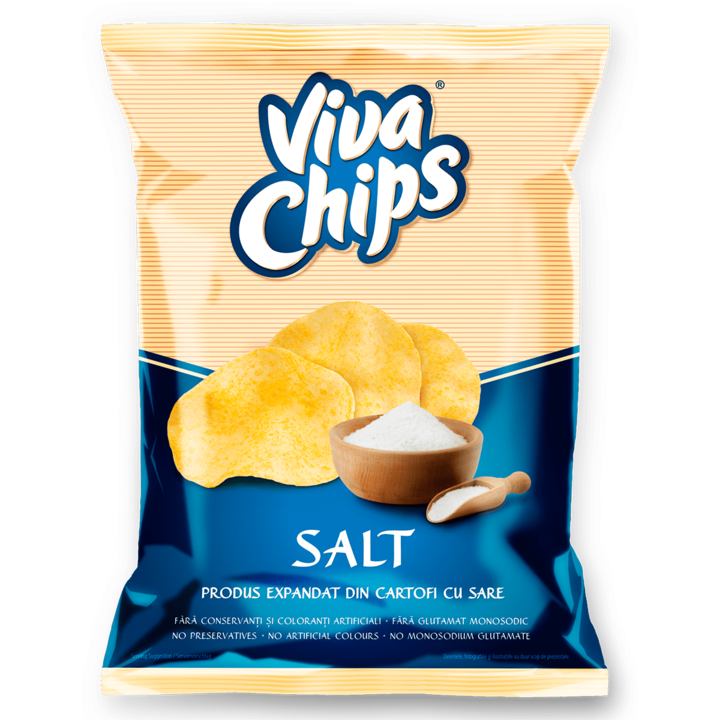 VIVA Chips cu sare, 6 x 100g