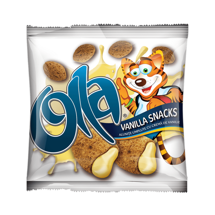 Alunite umplute cu crema de vanilie, 6 x 100g, OLLA Snacks