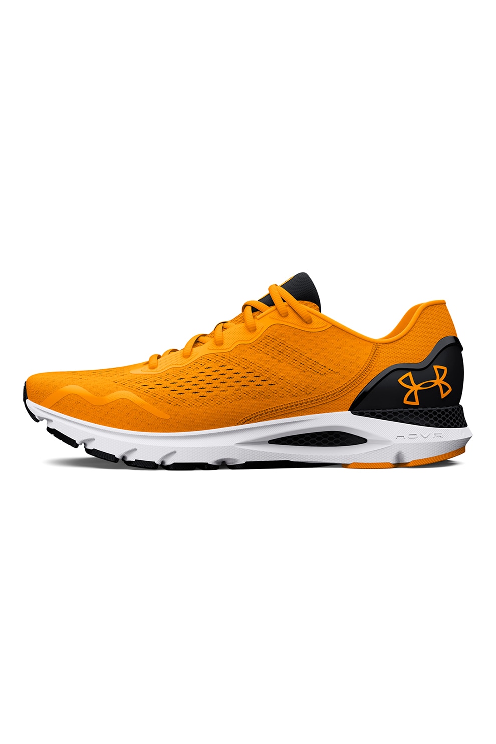 Under Armour, Pantofi pentru alergare HOVR Sonic 6, Negru, Galben inchis, 10.5
