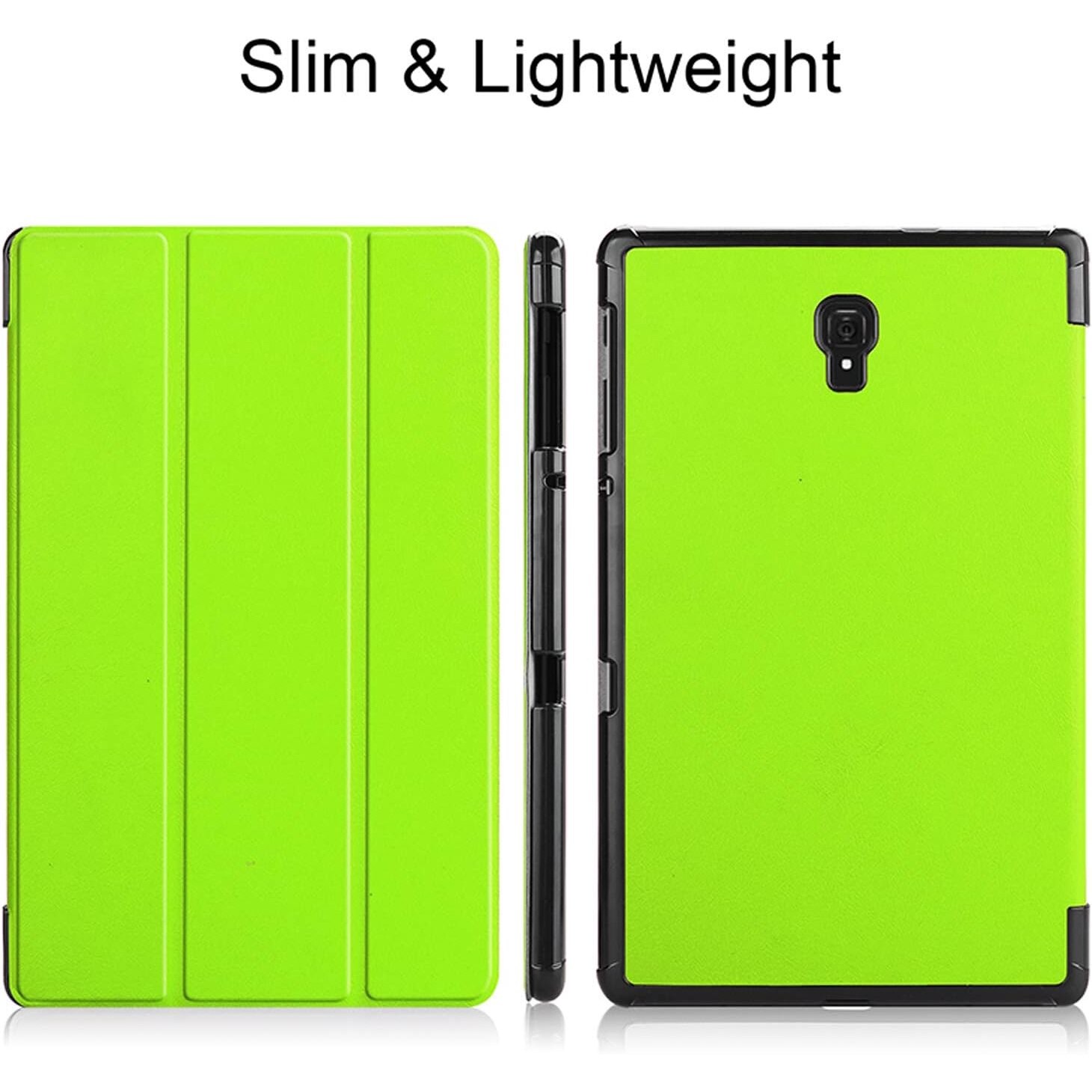 Husa pentru tableta Samsung Galaxy Tab S8 Plus (X800/X806), S7 FE (T730/T733/T736B), S7 Plus (T970/T976B), 12.4 Inch, Sigloo, Slim, Smart Cover, Trifold, model Green Grass