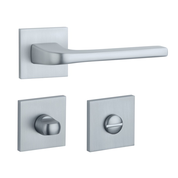 Maner usa NAKA crom satin cu rozeta wc