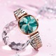 Női karóra, NIBOSI Casual Quartz Analog Elegant Fashion Luxury Steel Gold Green
