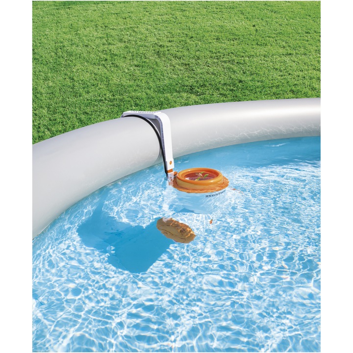 Bestway Skimatic 2 az 1-ben szűrőrendszer, vízfelület tisztítás és medencevíz szűrés, 220-240 V, 12 V transzformátor, 73 W, teljesítmény 3974 l/h, alkalmas Fast medencékhez és 1100-31700 literes keretmedencékhez
