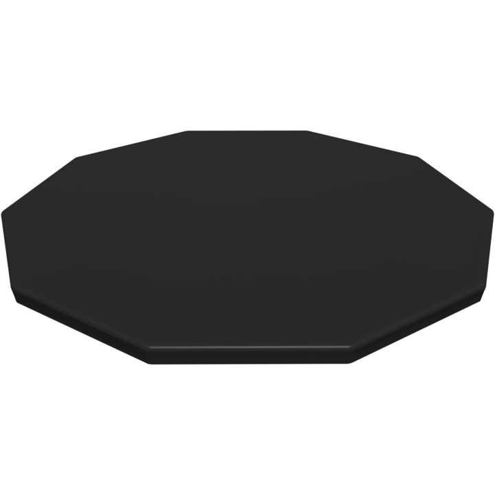 Защитен брезент за басейн Bestway, Диаметър 305 см, PVC материал, Включва въже и дренажни отвори, които предотвратяват натрупването на вода, Съвместим с басейни Steel Pro, Steel Pro MAX и Fast Set, Черен