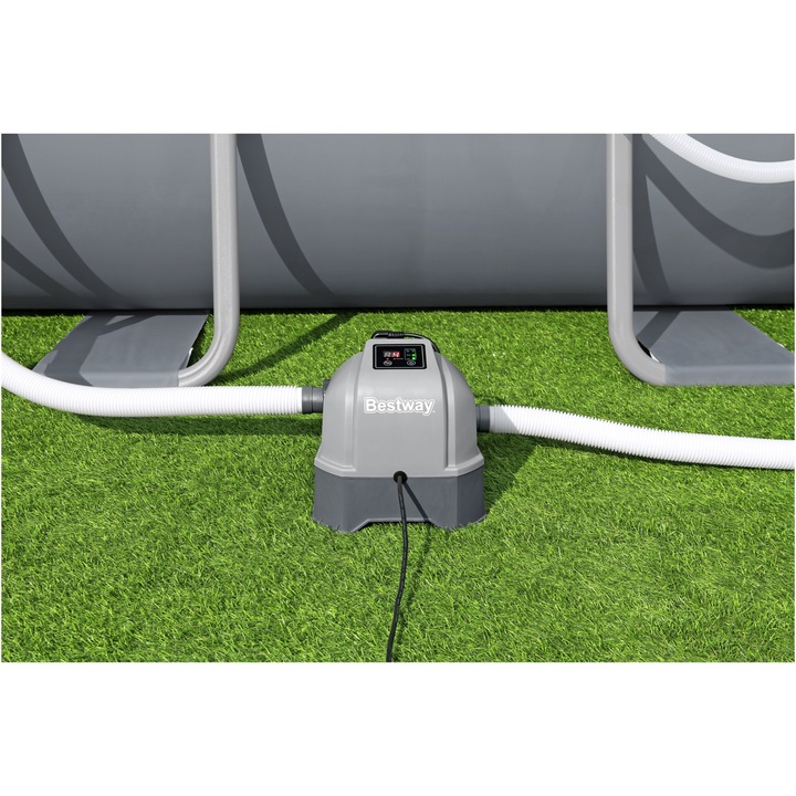 Dispozitiv electric de clorinare pentru piscina Hydrogenic Bestway, cantitate clor produsa 6 g/h, cu panou de control digital