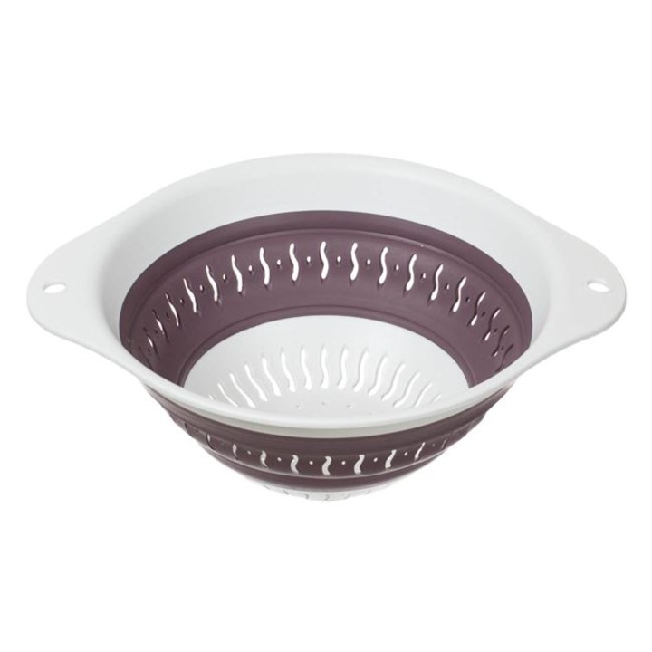 Strecurtoare Pliabila, plastic, alba mov, Ø24x10cm