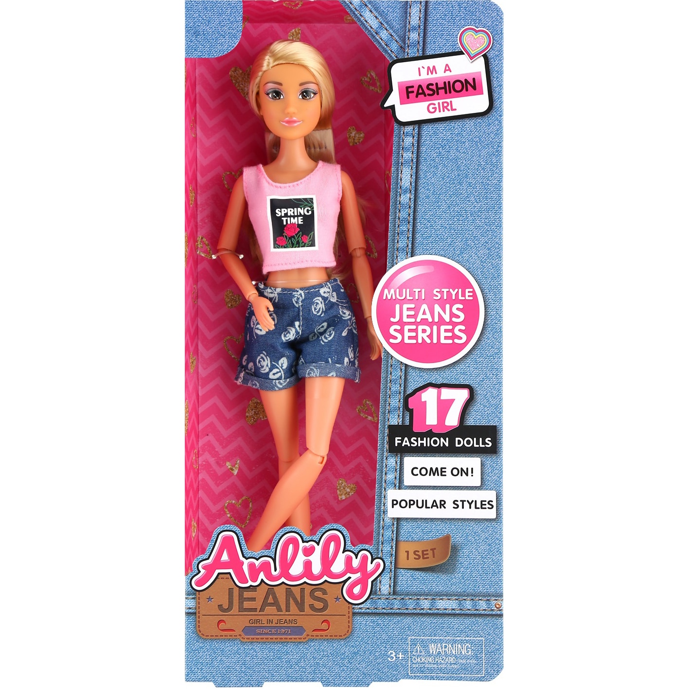 Papusa Mappy 29 cm, cu pantaloni scurti