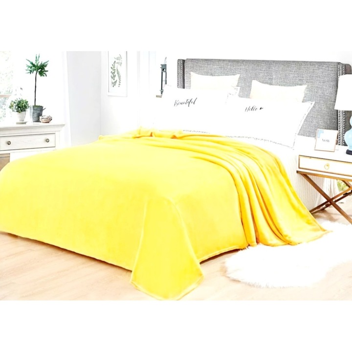 Одеяло Cocolino за двойно легло, жълто, 200X230см