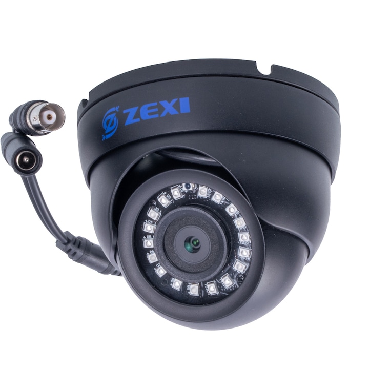 2 megapixel 2.8mm beltéri / kultéri biztonsági AHD dome kamera, fekete