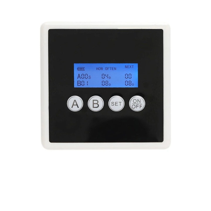 Контролер за напояване, 20m, 30 саксии 850ml/min, 3W, 6V, ABS, бял