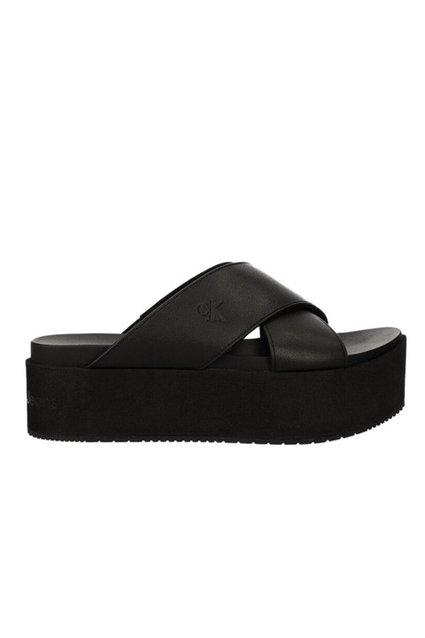 Дамско сабо, Calvin Klein, Естествена кожа, Черно, 41 EU