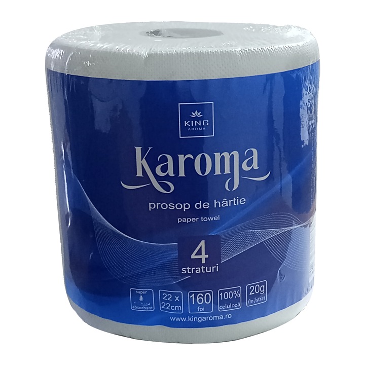Pachet Prosoape hartie, Karoma®, 4 straturi, 2 role, 320 foi