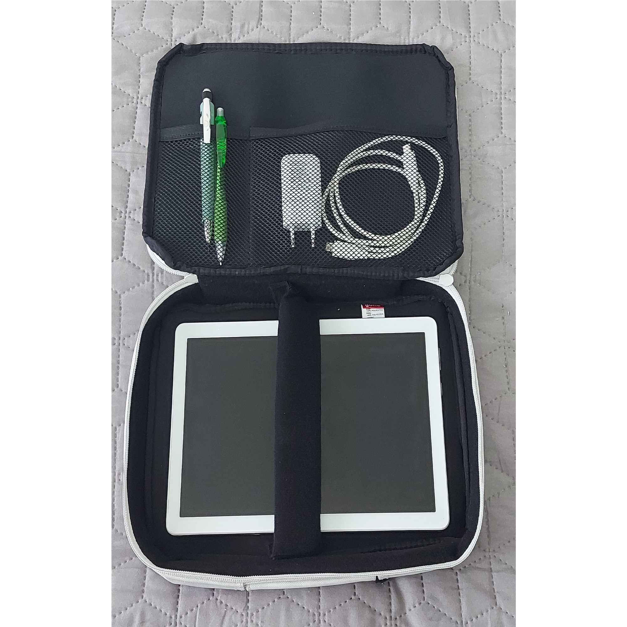 Geanta Golla cu protectie pentru tableta sau laptop de 10, 2 inch gri deschis