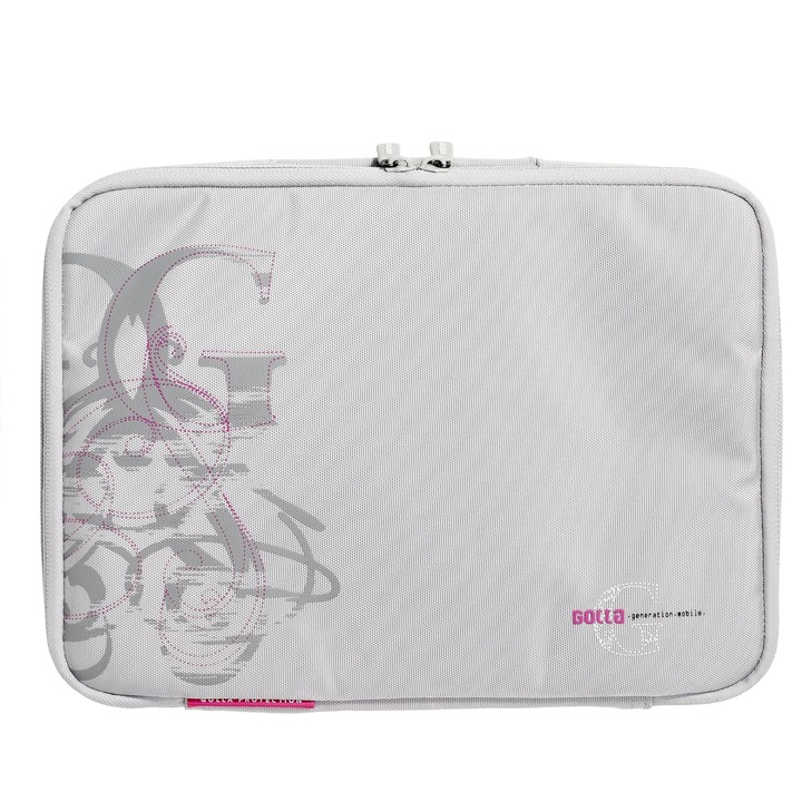 Geanta Golla cu protectie pentru tableta sau laptop de 10, 2 inch gri deschis