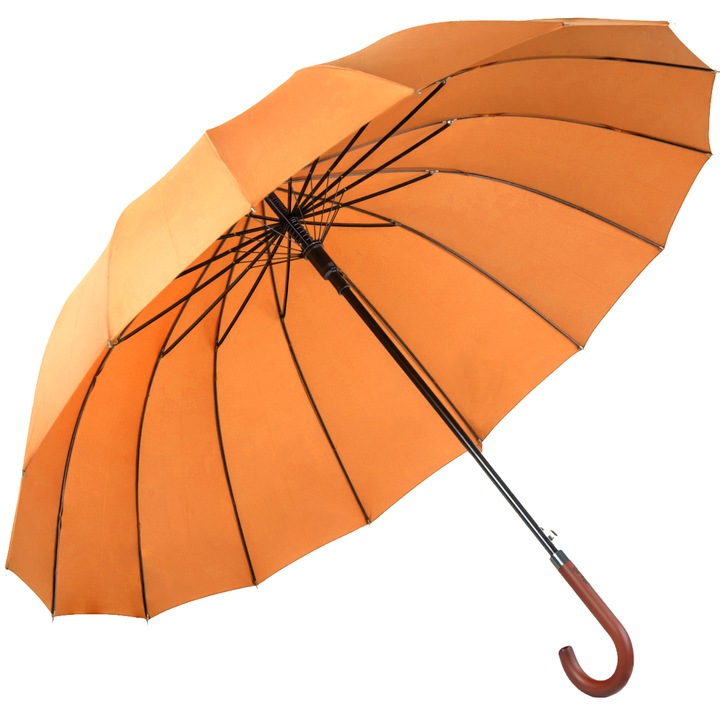 Nagy esernyő, Royal Walk, 16 borda, 120 cm, Narancsszín