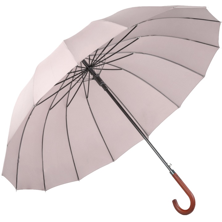 Nagy esernyő, Royal Walk, 16 borda, 120 cm, Bézs