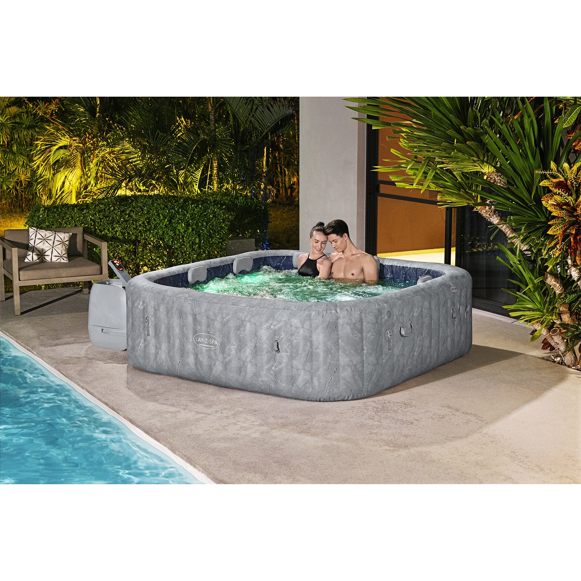 Jacuzzi gonflabil cu hidromasaj Lay-Z-Spa San Francisco HydroJet