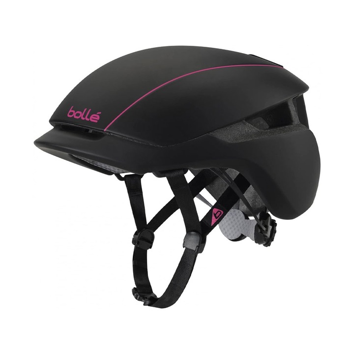 Casca de ciclism Bolle Messenger, marime 58-62cm, negru/roz