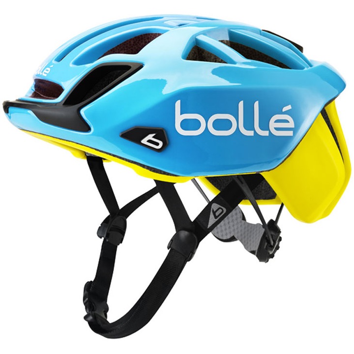 Casca de ciclism Bolle The One Road Premium, marime 58-62cm, galben/albastru