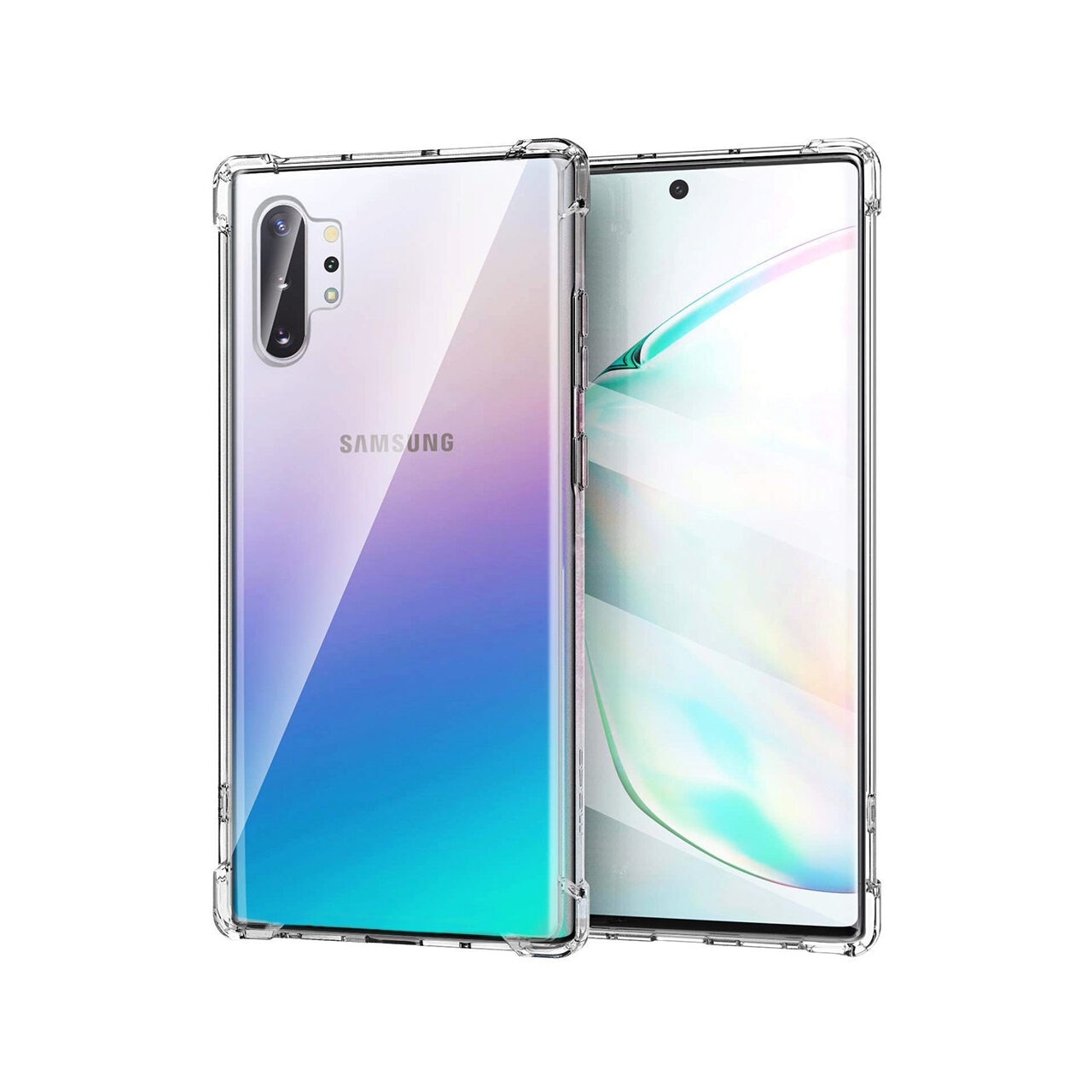 Husa pentru Samsung Galaxy Note 10 Plus 4G / Note 10 Plus 5G - Techsuit Shockproof Clear Silicone - Clear