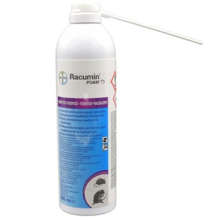Spuma rodenticida de contact si ingestie, Racumin Foam, 500 ml