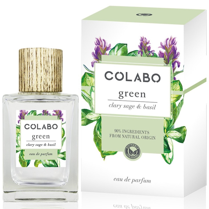 Colabo Green Clary Sage & Basil parfüm, EDP, 100 ml