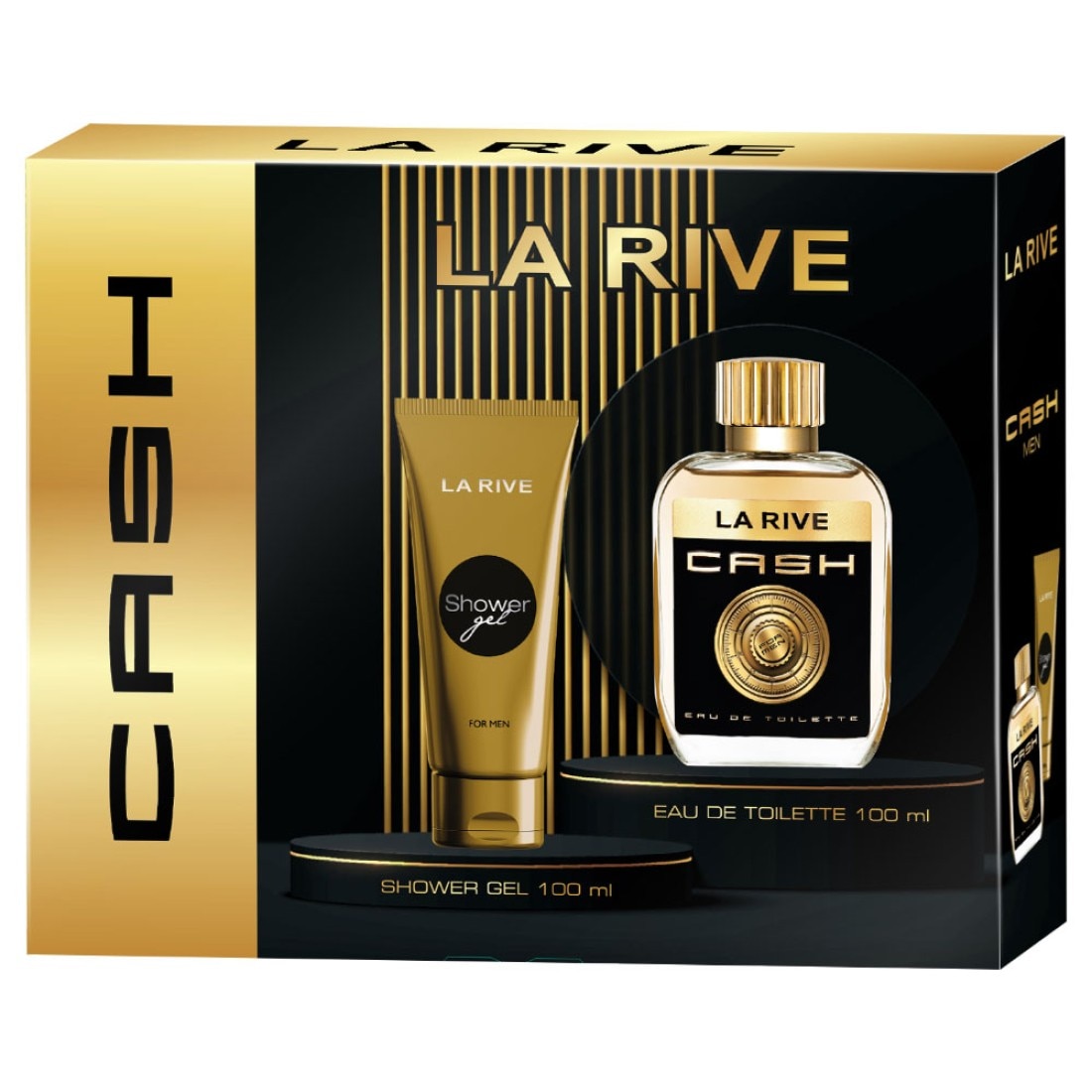Set La rive Cash man Apa de toaleta 100 ml si gel dus 100 ml
