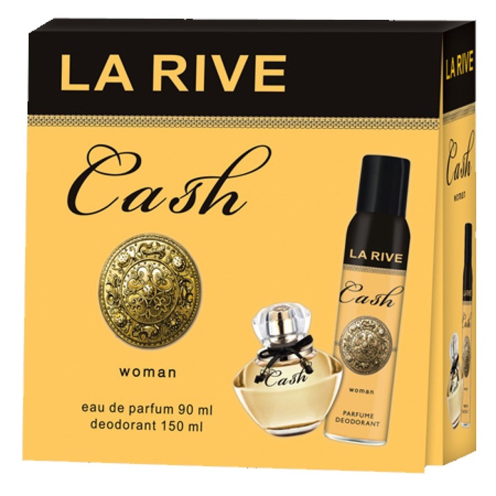 La rive Cash szett, női, Eau de parfüm 90 ml + dezodor 150 ml
