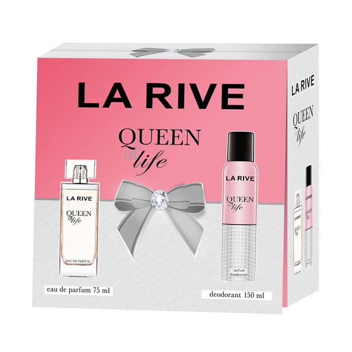 Set La rive Queen of Life apa de parfum 75 ml si deodorant 150 ml