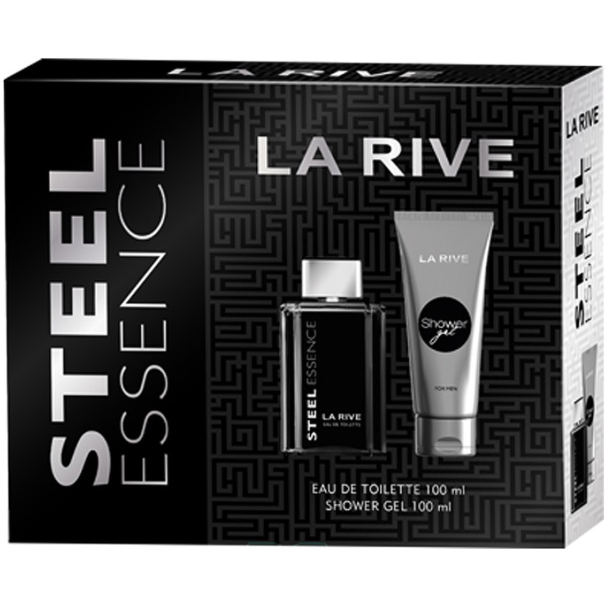 Set La rive Steel Essence man apa de toaleta 100ml si gel dus 100ml