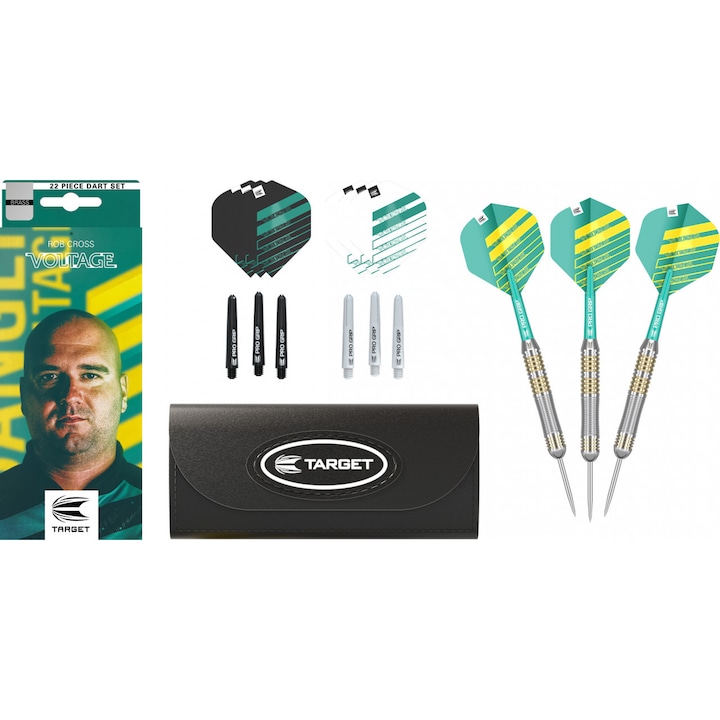 Комплект от 3 месингови стрели Steel Rob Cross, 22 g