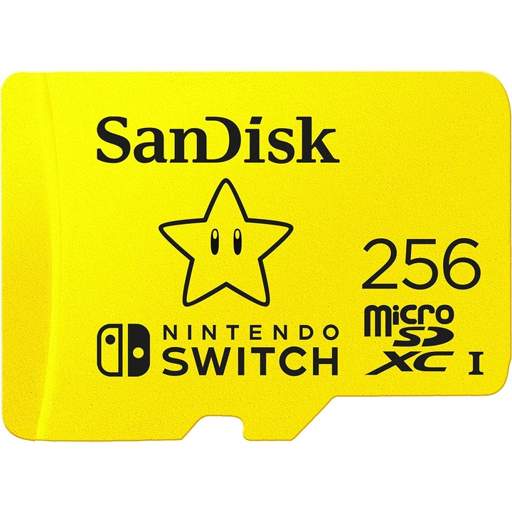 SanDisk micro SDXC карта памет за Nintendo Switch, 256 GB, U3, Class 10