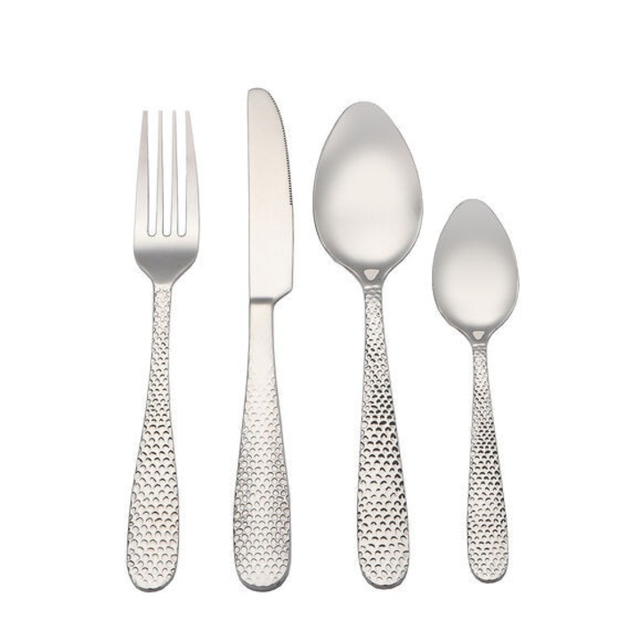 Set tacamuri Ambition Pori, 24 piese, 6 persoane, inox