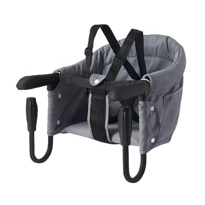 Scaun bebe, atasabil la masa, portabil, Gri