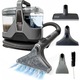 Aspirator profesional cu spalare 5 in 1 Ryer Carpet Cleaner PLUS Injectie-Extractie, Putere 15.000Pa, 600W, Rezervor Dublu, Curatator de pete textile, covoare, tapiterii, geamuri, podele, 5 Accesorii, Curatare Profunda, Putere Mare de Aspirare