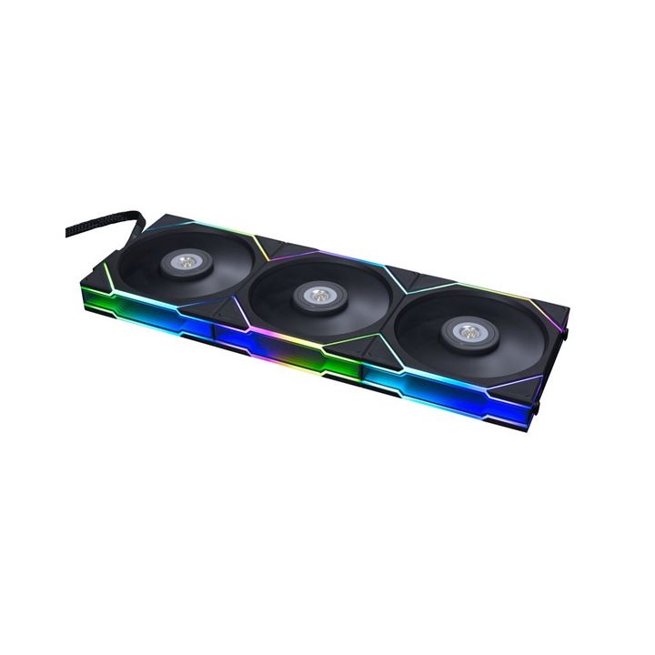Комплект от 3 вентилатора и контролер Lian Li UNI FAN TL 120x120x28 mm, черен