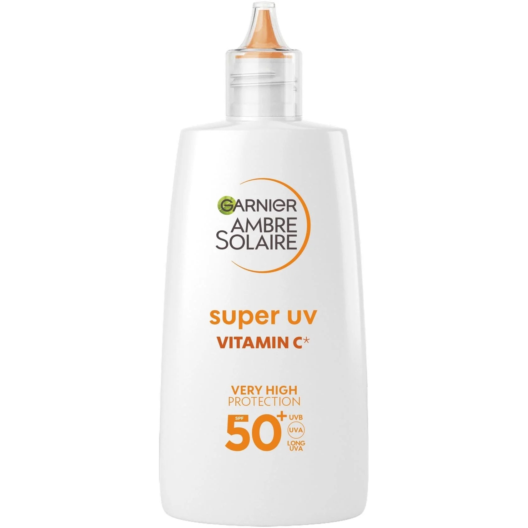 Fluid zilnic cu SPF 50+ si vitamina C pentru pete intunecate Garnier Ambre Solaire Super UV, 40ml