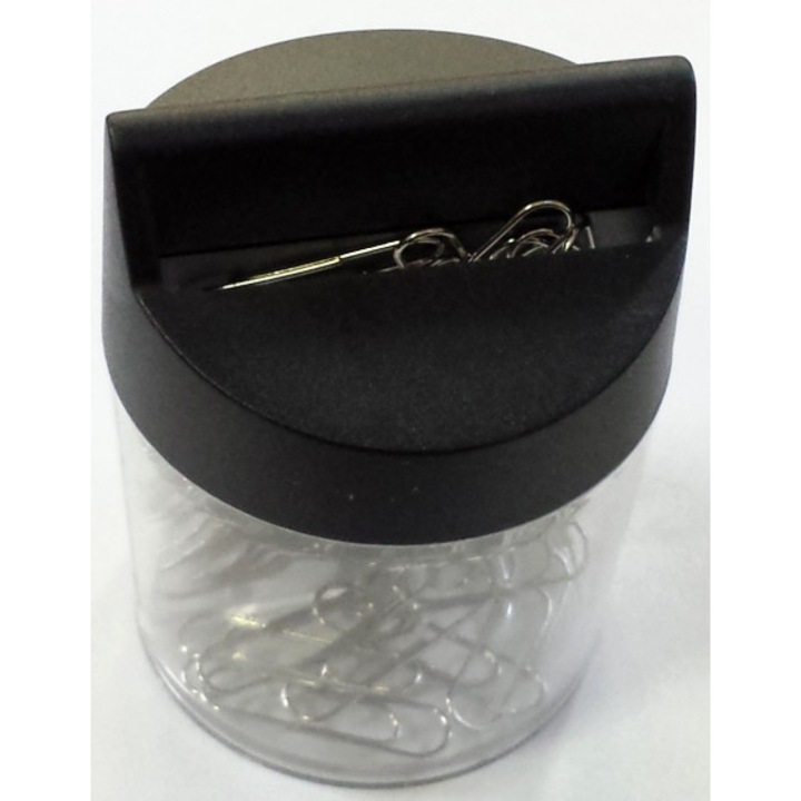 Set 100 Agrafe colorate, 28mm, Capsula magnetica, Multicolor