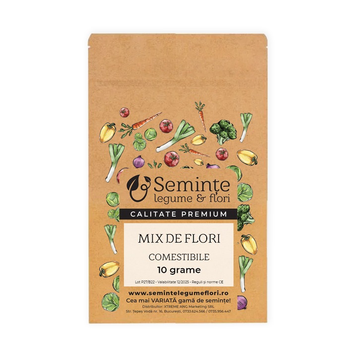 Seminte de flori comestibile - mix, 10 grame
