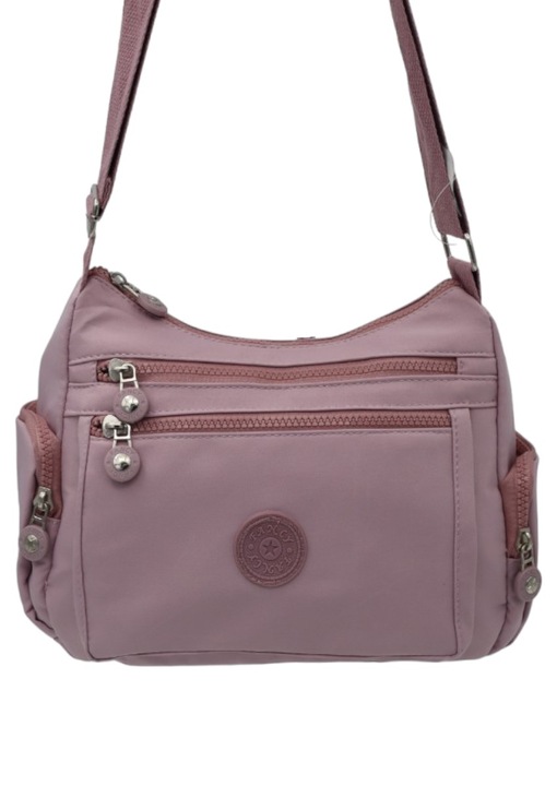 Дамска чанта за кръст, 27x20x10 см, с раздели, светла N-52 лилава