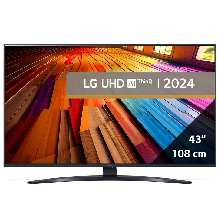 Телевизор LG LED 43UT81003LA, 43" (108 см), Smart, 4K Ultra HD, Клас G (Модел 2024)
