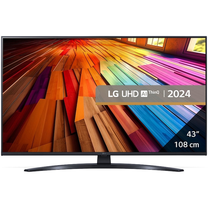 Televizor LG LED 43UT81003LA, 108 cm, Smart, 4K Ultra HD, Clasa G (Model 2024)