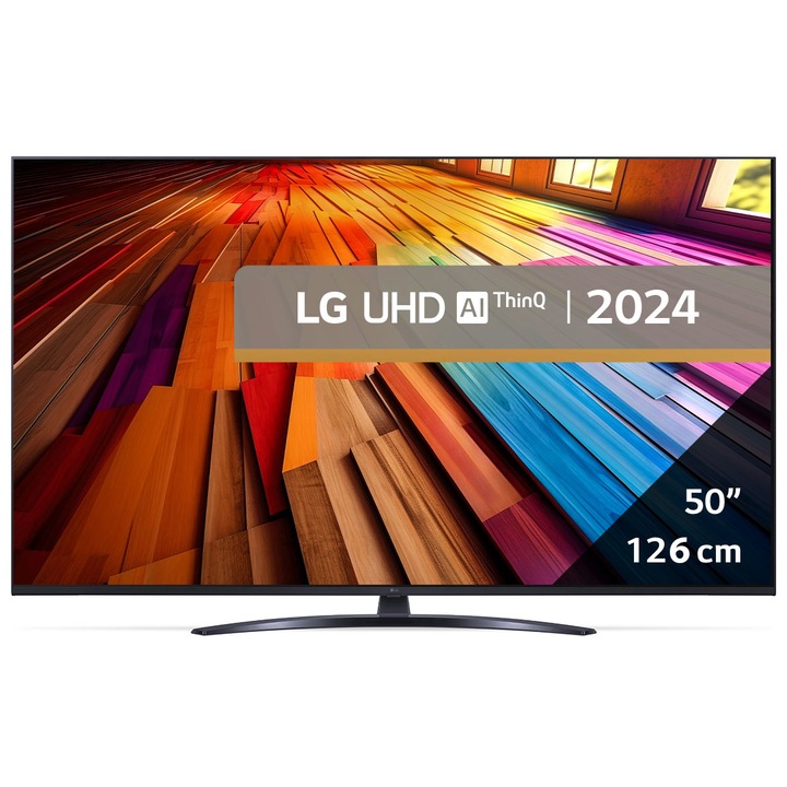 Телевизор LG LED 50UT81003LA, 50" (126 см), Smart, 4K Ultra HD, Клас F (Модел 2024)