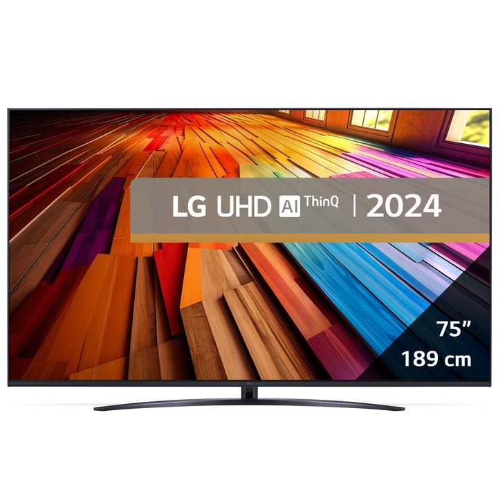 Телевизор LG LED 75UT81003LA, 75" (189 см), Smart, 4K Ultra HD, Клас F (Модел 2024)
