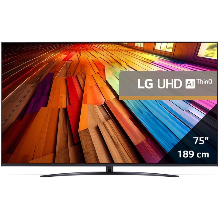 Телевизор LG LED 75UT81003LA, 75" (189 см), Smart, 4K Ultra HD, Клас F (Модел 2024)