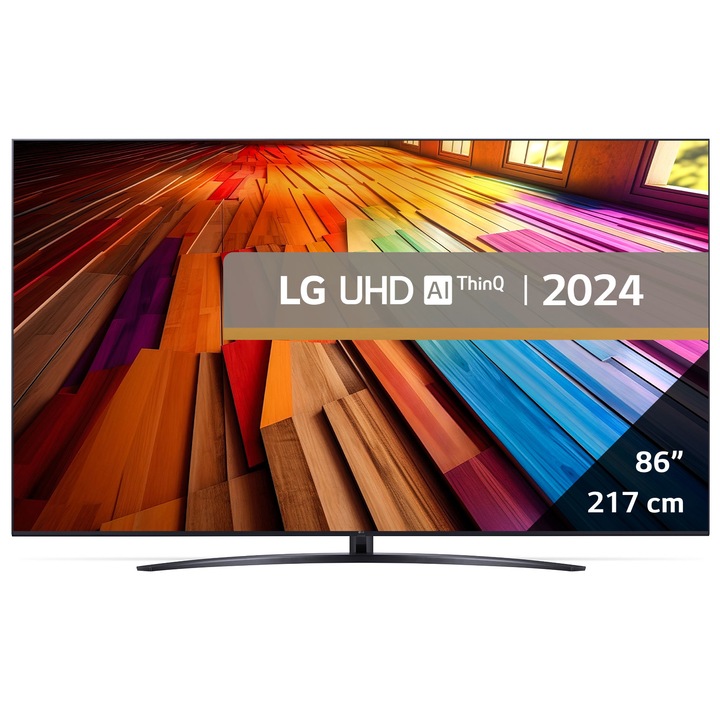 Телевизор LG LED 86UT81003LA, 86" (218 см), Smart, 4K Ultra HD, Клас F (Модел 2024)